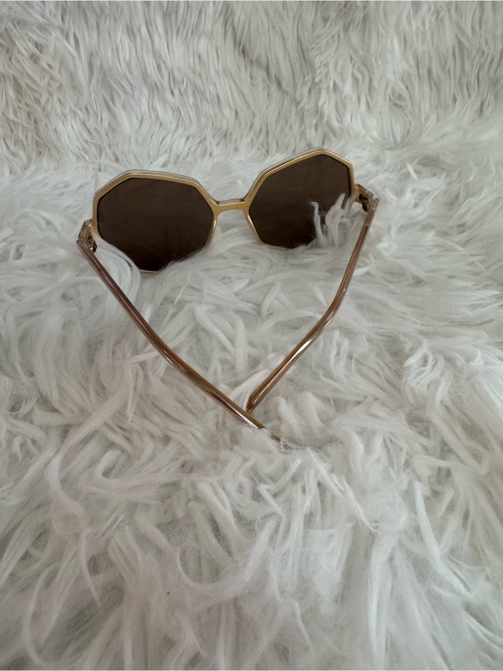 Komono Gold Frame Brown Lens Sunglasses with Case - Picture 4 of 4